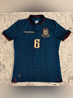 Marathon Authentic Ecuador 100 Years Edition Willian Pacho #6 Jersey Men’s Sz: M